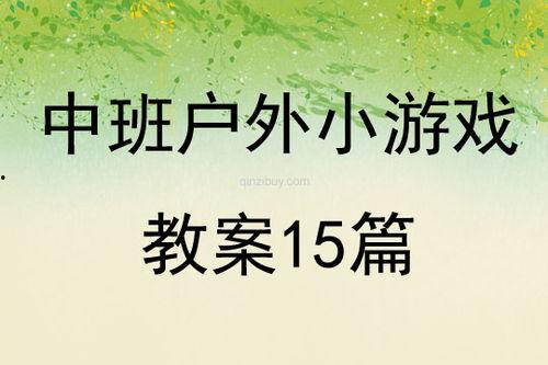 大瓜吃小瓜游戏教案中班,中班幼儿认知与社交互动游戏教学活动概述